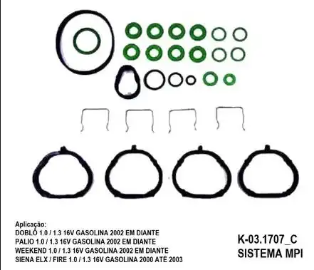 REPARO P/BICO INJETOR PALIO SIENA FIRE 1.3 16V