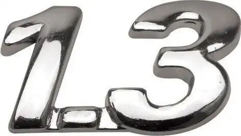 EMBLEMA 1.3 FIAT FIRE PALIO CROMADO