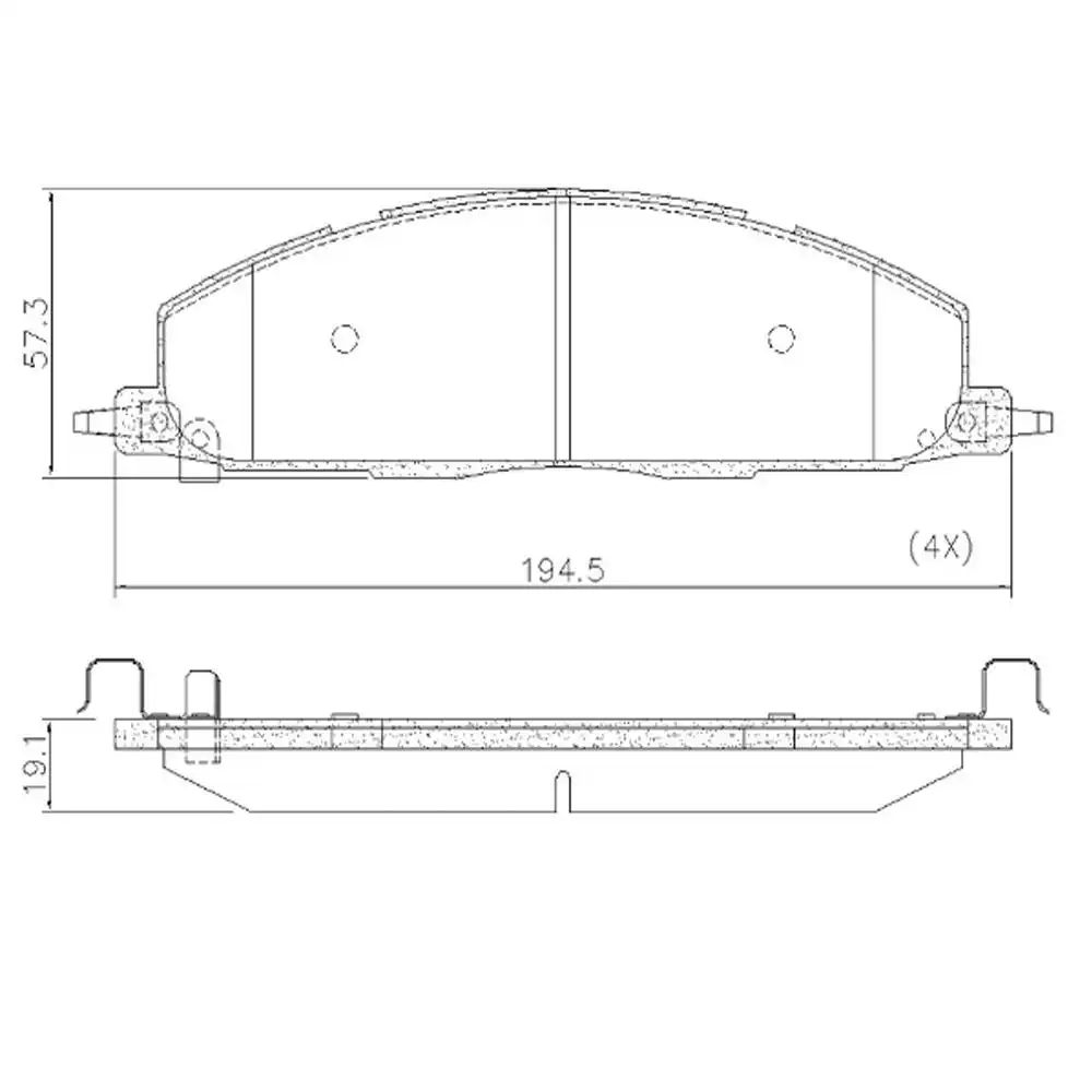 PASTILHA FREIO TRASEIRA RAM 2500 2009 A 2019