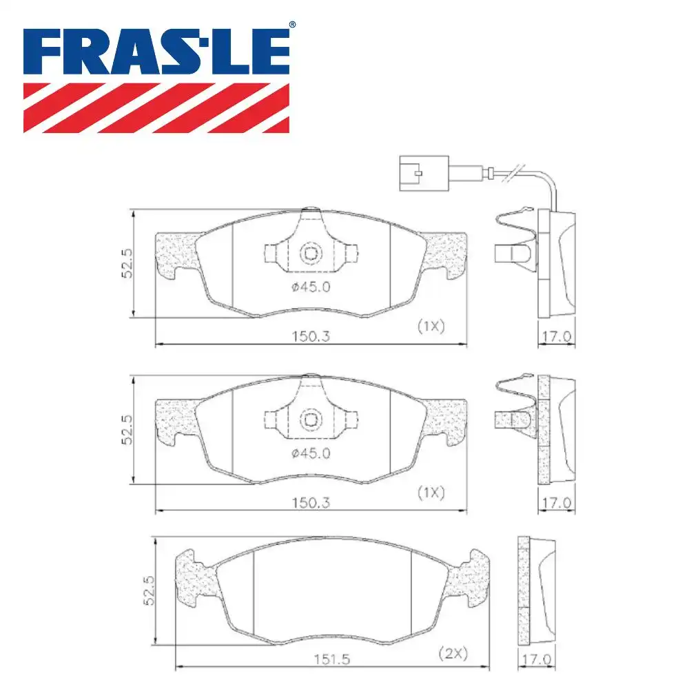 PASTILHA FREIO DIANTEIRA STILO 1.8 8V 2008 A 2010