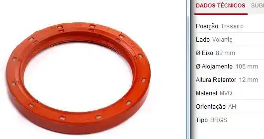 RETENTOR VOLANTE MOTOR CORCEL II GOL CHT