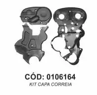 PROTETOR CORREIA COM MERIVA 1.8 16V 2003 A 2004