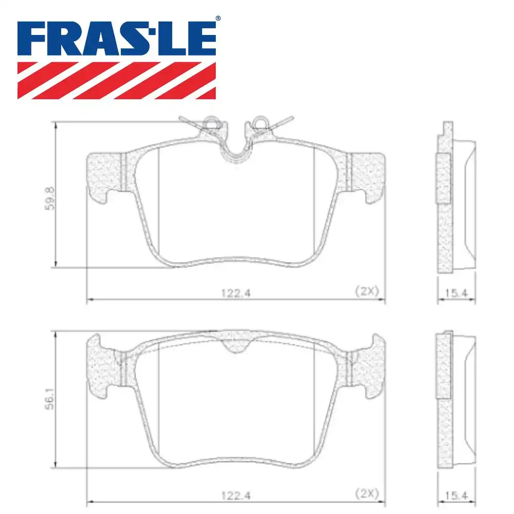 PASTILHA FREIO TRASEIRA VOLVO XC90 2.0 16V 2016 A 2024 CERAM