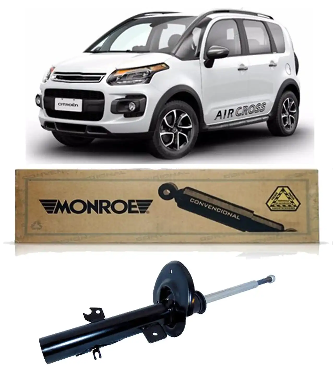 AMORTECEDOR DIANTEIRO CITROEN AIRCROSS 2010 A 2020 ESQUERDO