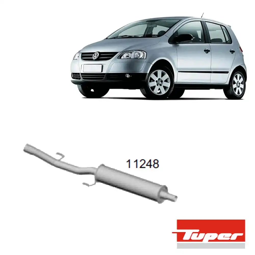 SILENCIOSO INTERMEDIARIO FOX 1.0 2003 A 2008 FLEX VAI APOS