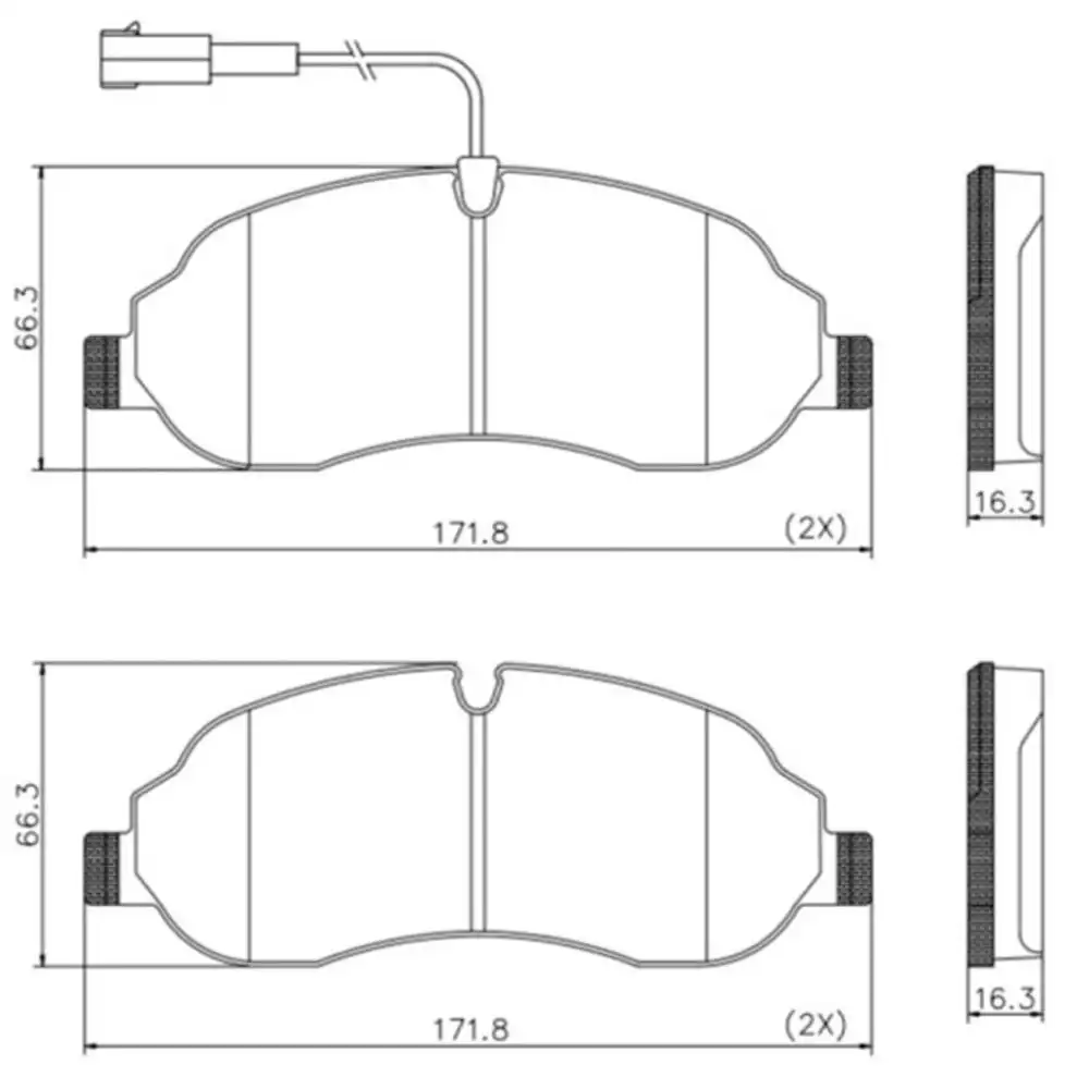 PASTILHA FREIO DIANTEIRA TRANSIT 2.0 16V 2022 ACIMA