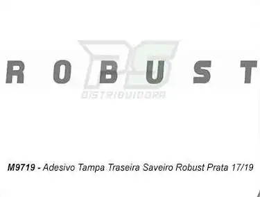 FAIXA ADESIVA SAVEIRO ROBUST TAMPA TRAS PRATA