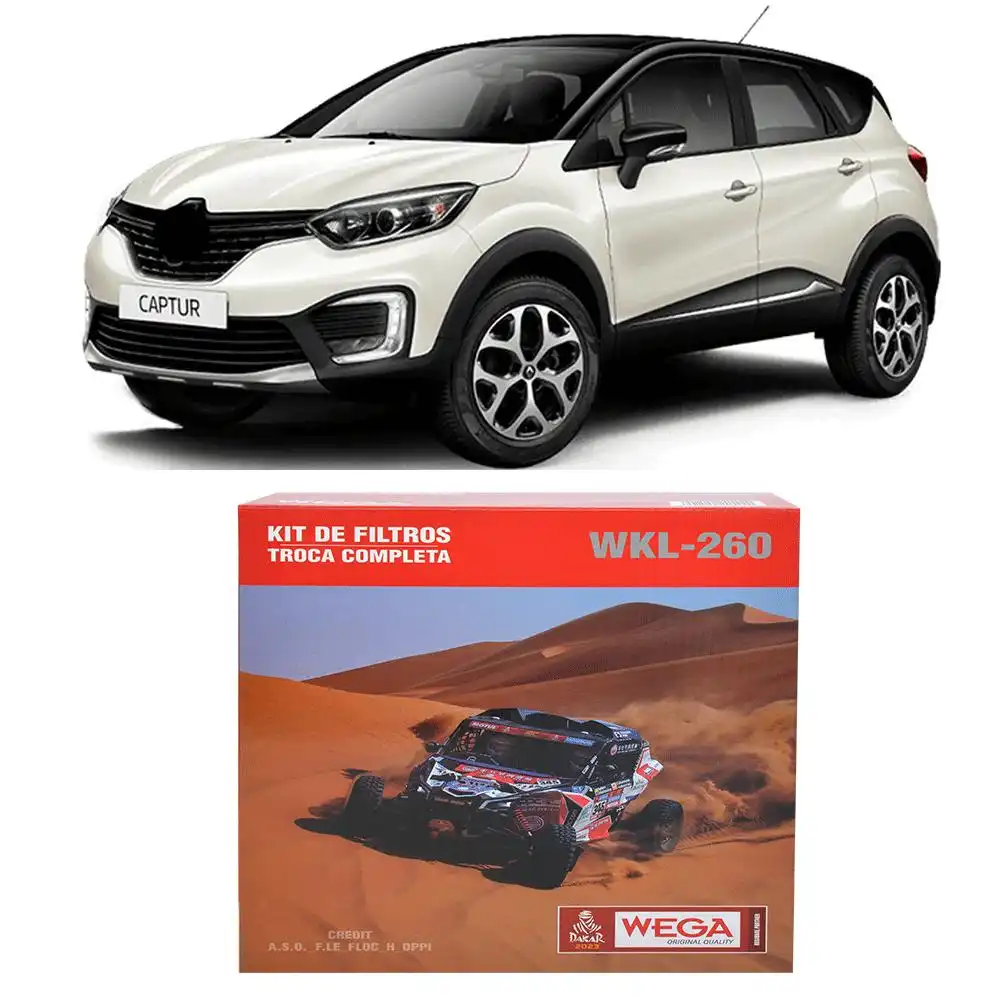 KIT FILTROS RENAULT CAPTUR 1.6 16V 2017 A 2022