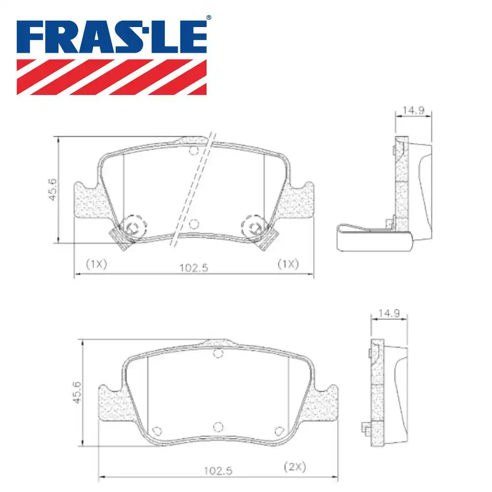 PASTILHA FREIO TRASEIRA TOYOTA COROLLA 2009 A 2019