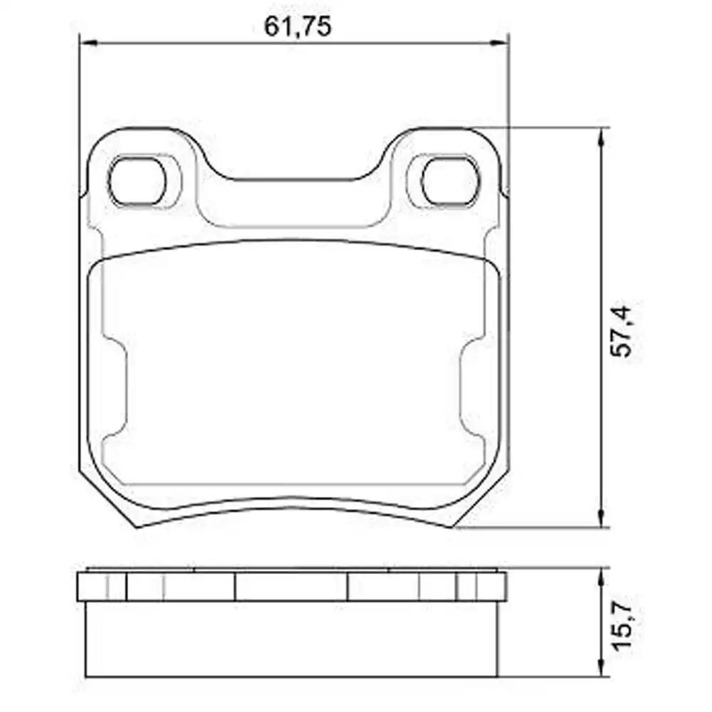 PASTILHA FREIO TRASEIRA VECTRA 1993 A 1996