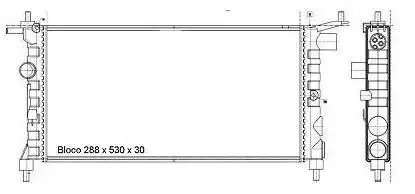 RADIADOR CORSA 1994 A 2002 SEM AR CONDICIONADO