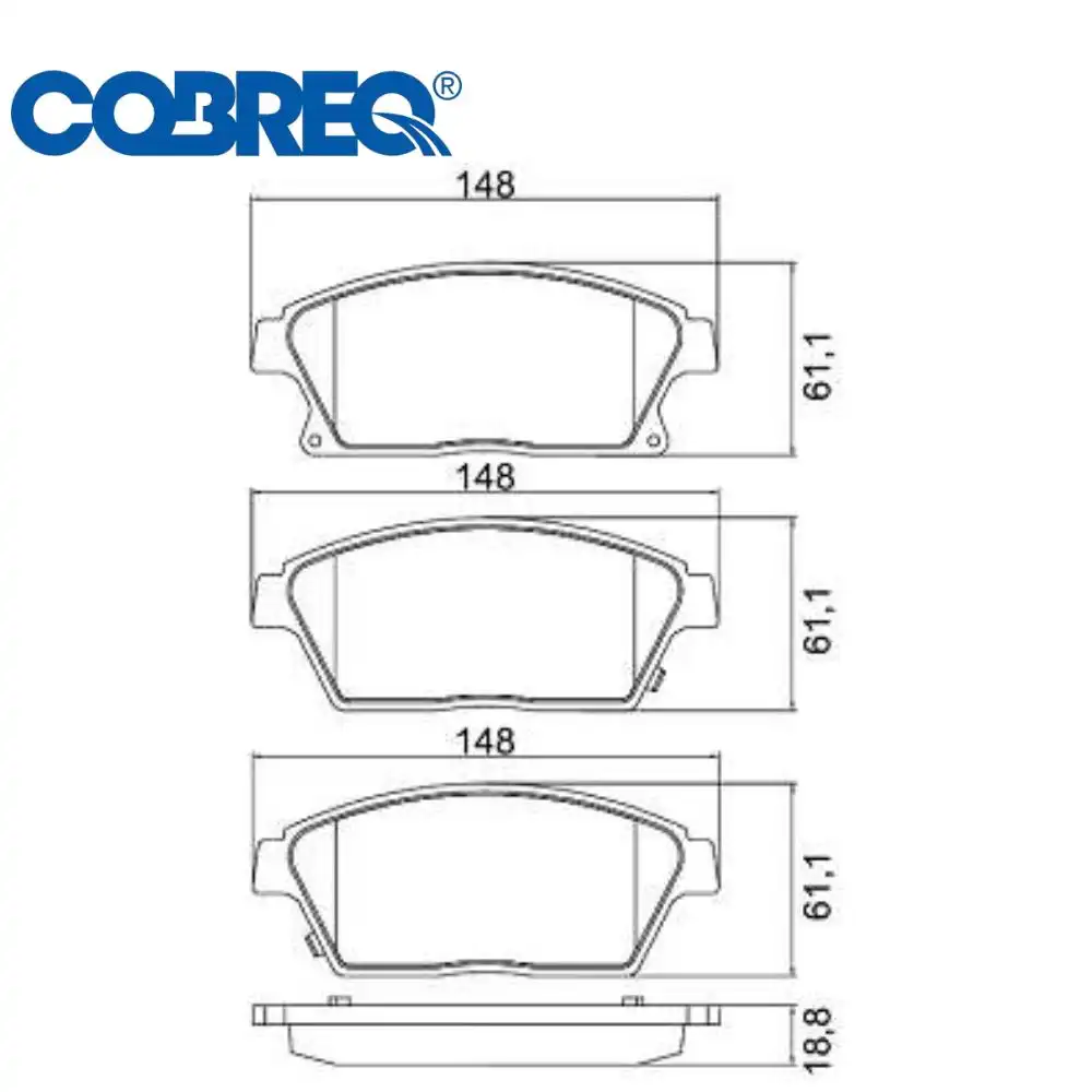 PASTILHA FREIO DIANTEIRA TRACKER 1.8 2.0 16V 2014 A 2017