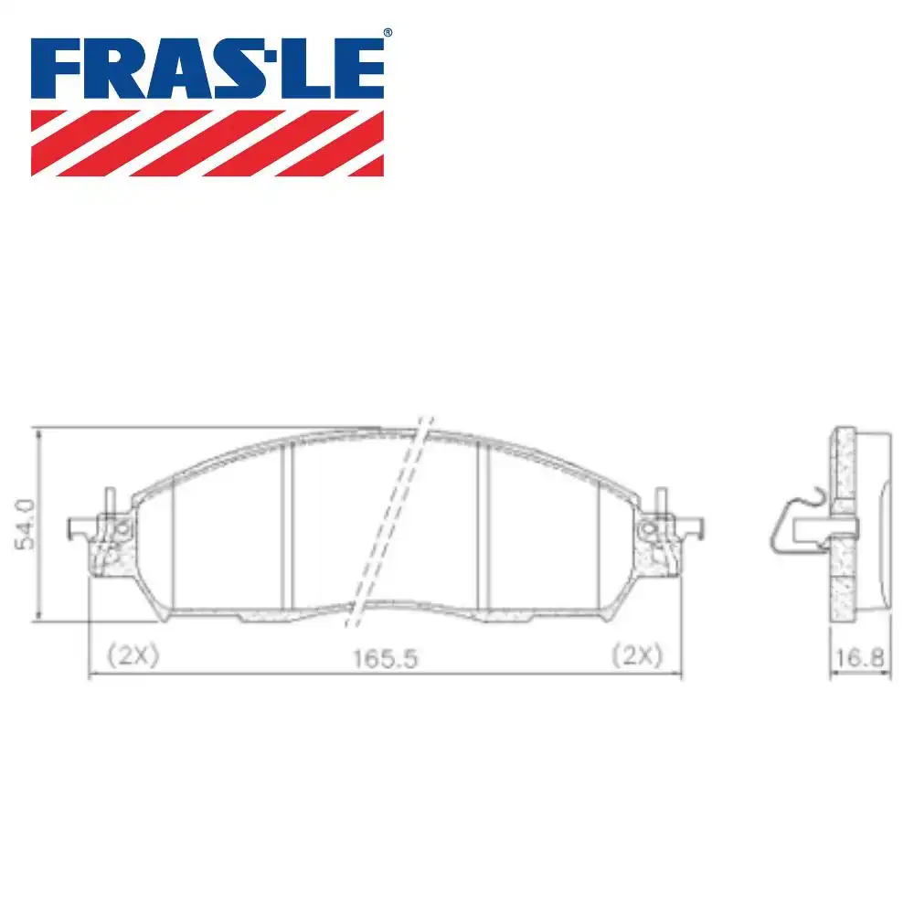 PASTILHA FREIO DIANTEIRA FRONTIER 2.3 16V 2017 A 2025