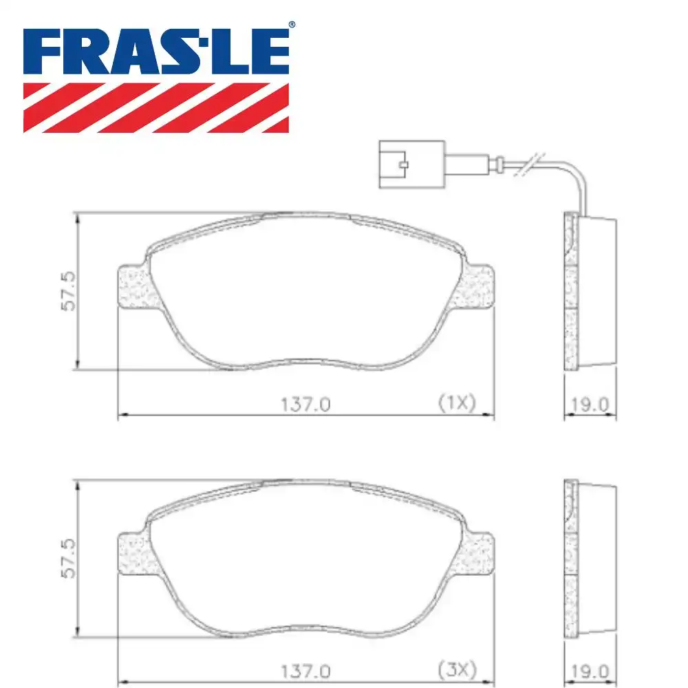PASTILHA FREIO DIANTEIRA FIAT STILO 1.8 16V 2003/ COM ALARME