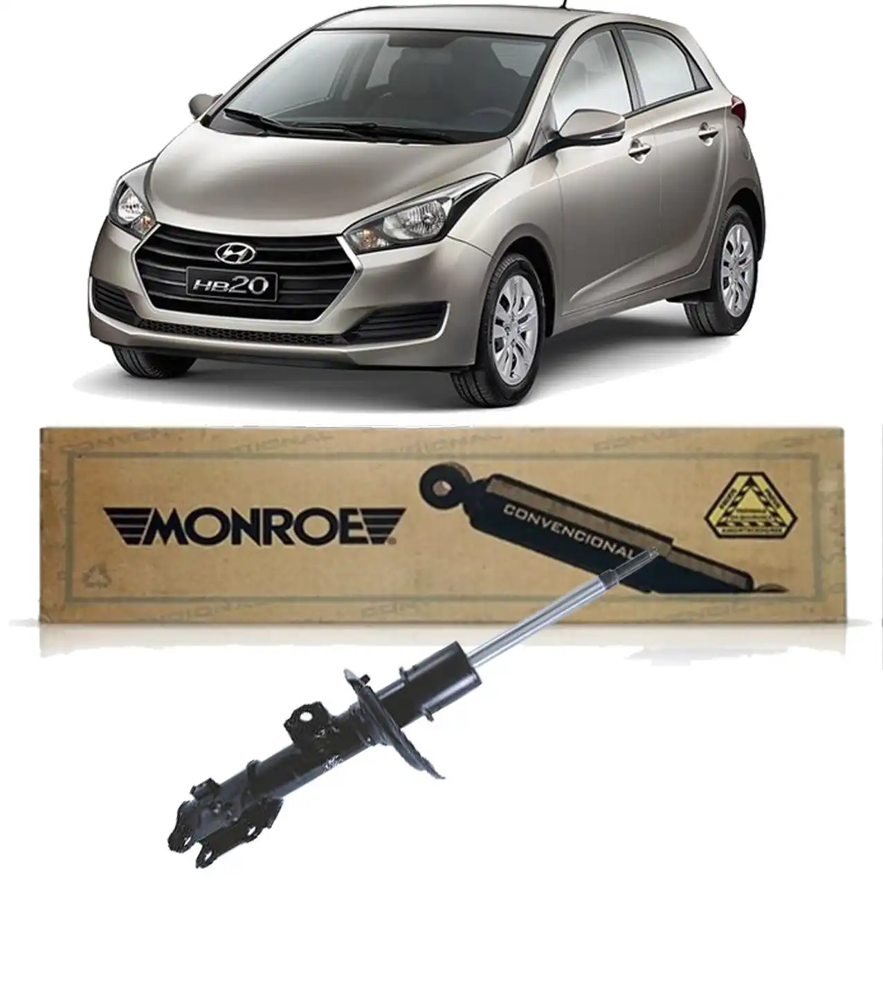 AMORTECEDOR DIANTEIRO HYUNDAI HB20 2013 A 2019 DIREITO