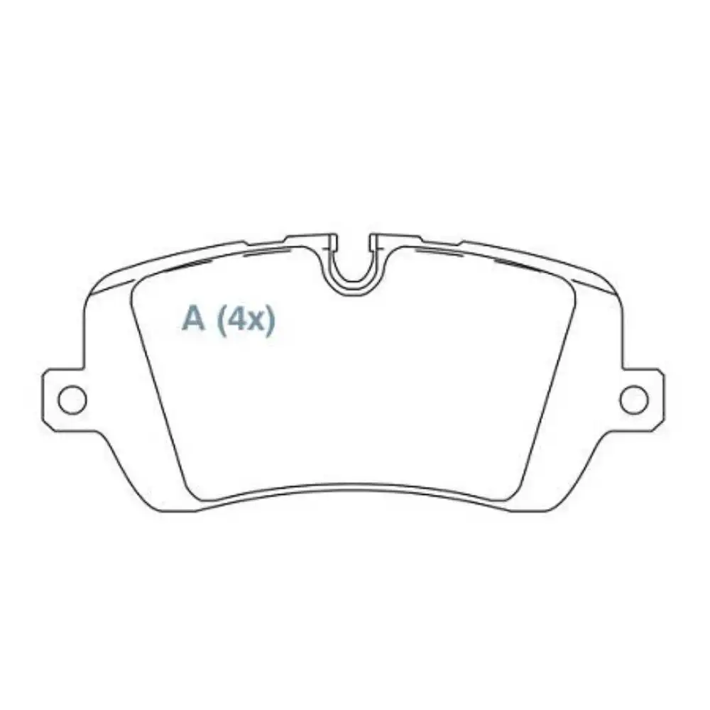 PASTILHA FREIO TRASEIRA RANGE ROVER III 4.4 V8 VOGUE 4X4