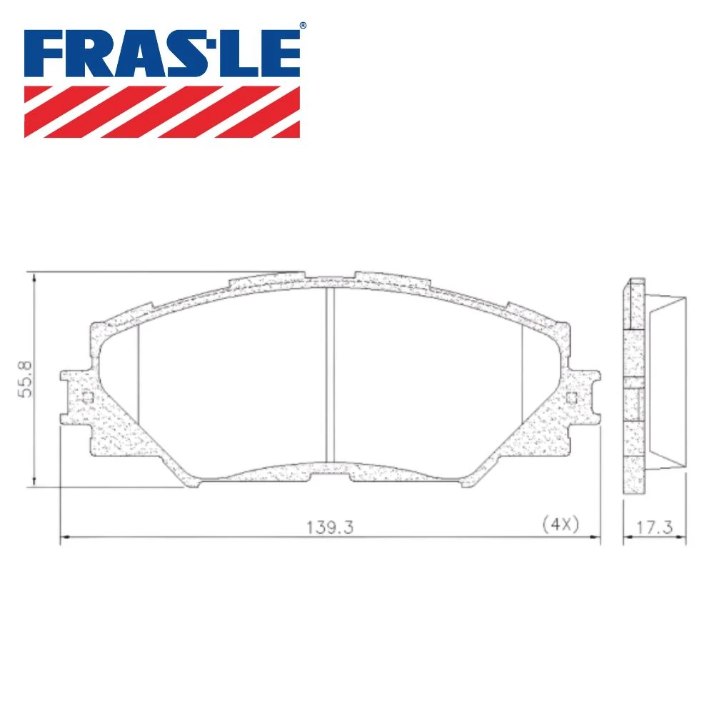 PASTILHA FREIO DIANTEIRA RAV4 2.4 2005 A 2013