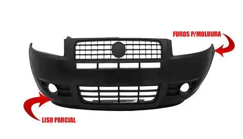 PARACHOQUE DIANT STRADA WORKING 2009 A 2013 PRETO LISO C/FUR
