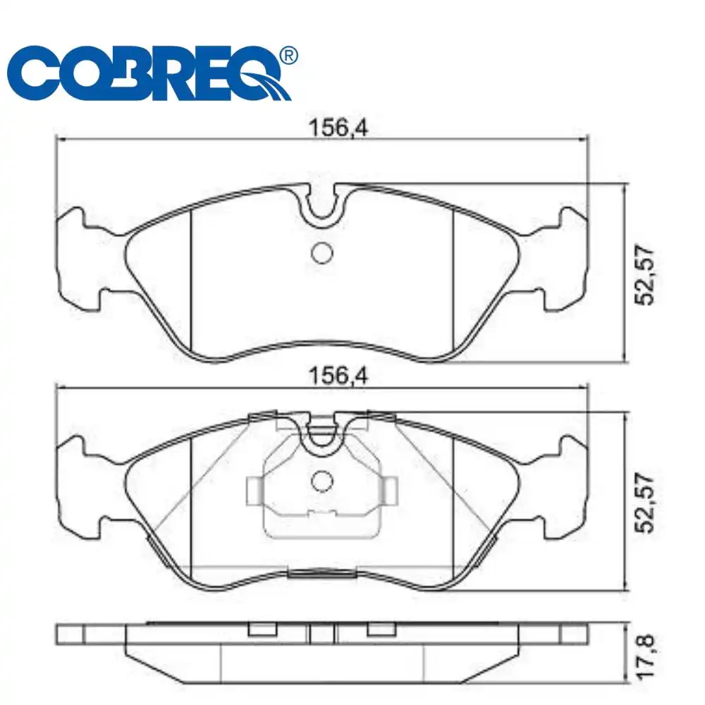 PASTILHA FREIO DIANTEIRA OMEGA /1995 SISTEMA TEVES