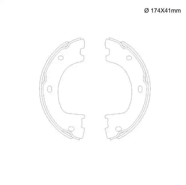 SAPATAS FREIO SPRINTER VAN 515 CDI 2.2 16V 2012 A 2019 TRAS