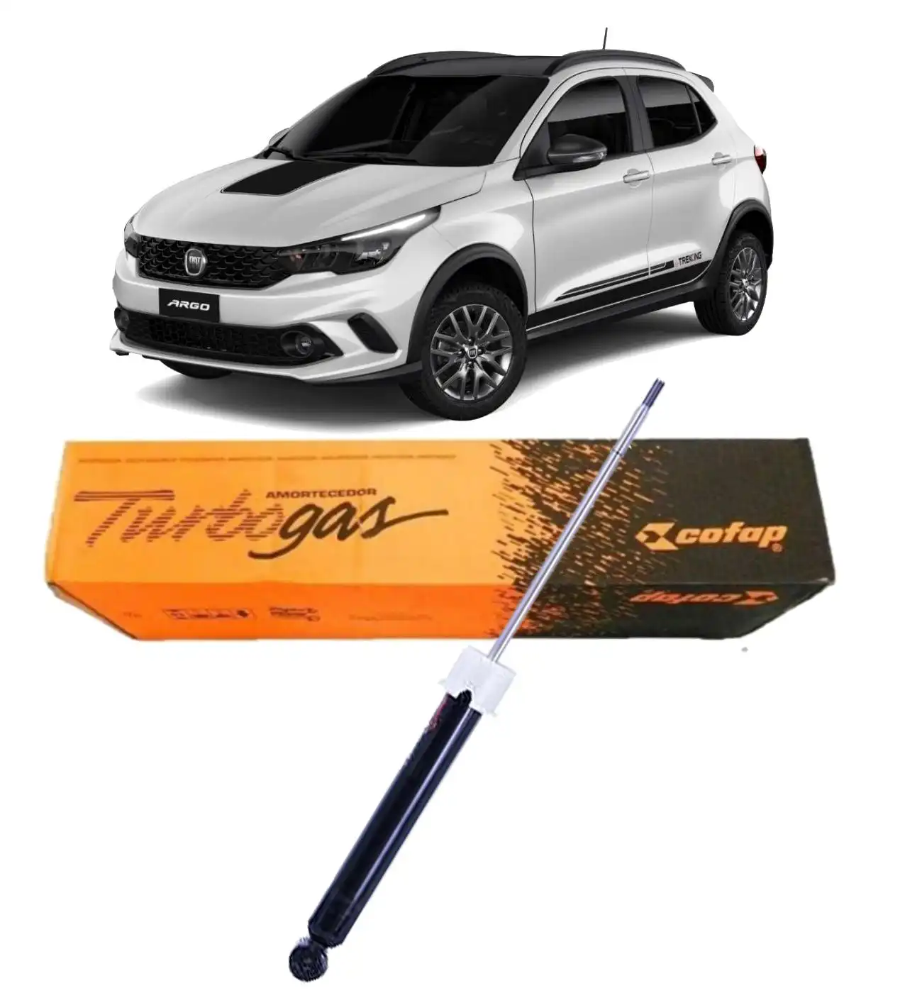 AMORTECEDOR TRASEIRO FIAT ARGO TREKKING 2017/