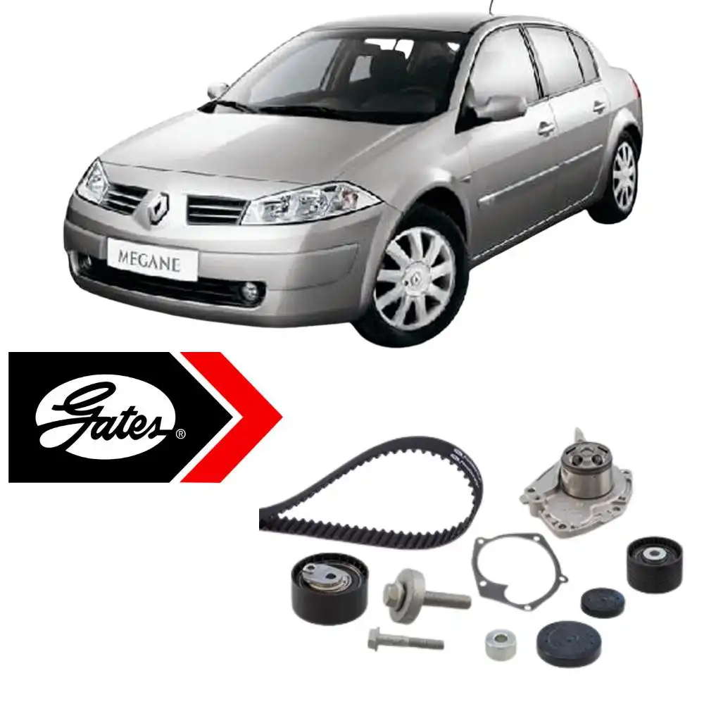 KIT CORREIA DENTADA MEGANE 2.0 2003 A 2011 COM BOMBA DAGUA