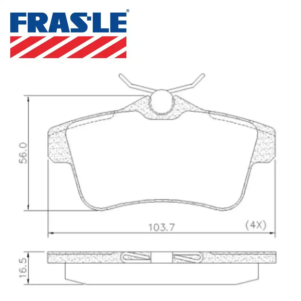 PASTILHA FREIO TRASEIRA PEUGEOT 3008 1.6 2.0 16V 2009 A 2016