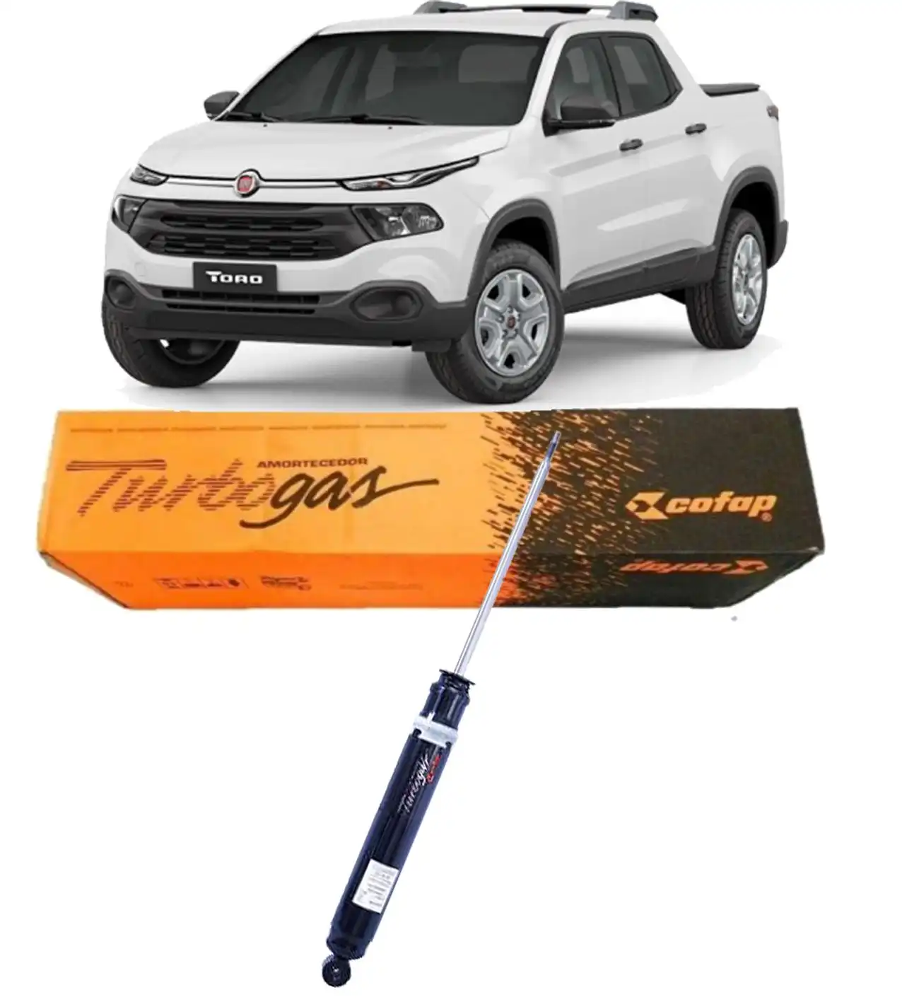 AMORTECEDOR TRASEIRO FIAT TORO 1.8 2.0 2.4 2016 A 2024