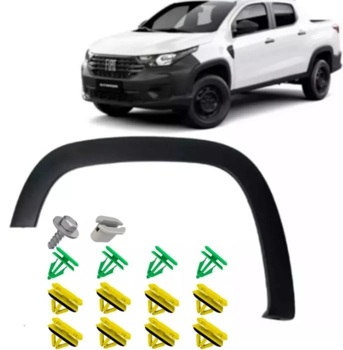 MOLDURA PARALAMA FIAT NOVA STRADA 2020 EM DIANTE DIANT ESQ