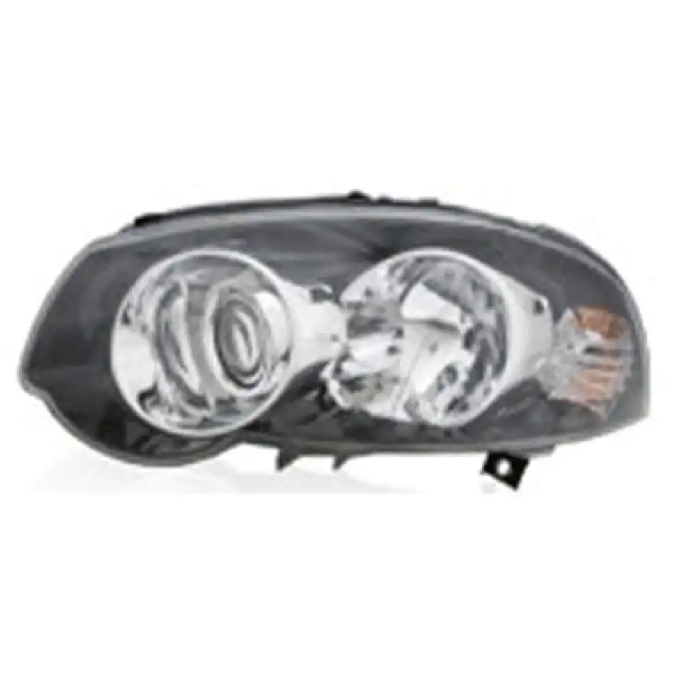 FAROL FIAT PALIO 10/ ESQ MASCARA NEGRA ARO CROMADO (BOLHA P/