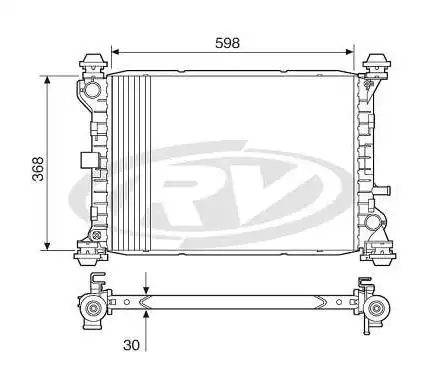 RADIADOR FOCUS 1.6 1.8 2.0 2000 A 2008