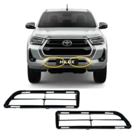 GRADE PARACHOQUE TOYOTA HILUX SRV 2021 A 2023 LATERAL ESQ