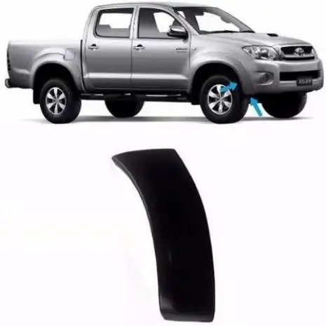 MOLDURA PARALAMA TOYOTA HILUX 2005 A 2011 DIANTEIRO DIREITO