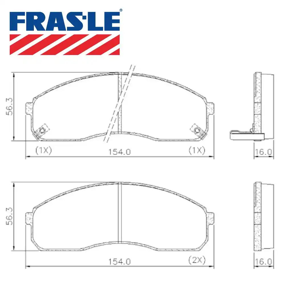 PASTILHA FREIO DIANTEIRA BESTA GS 1999/