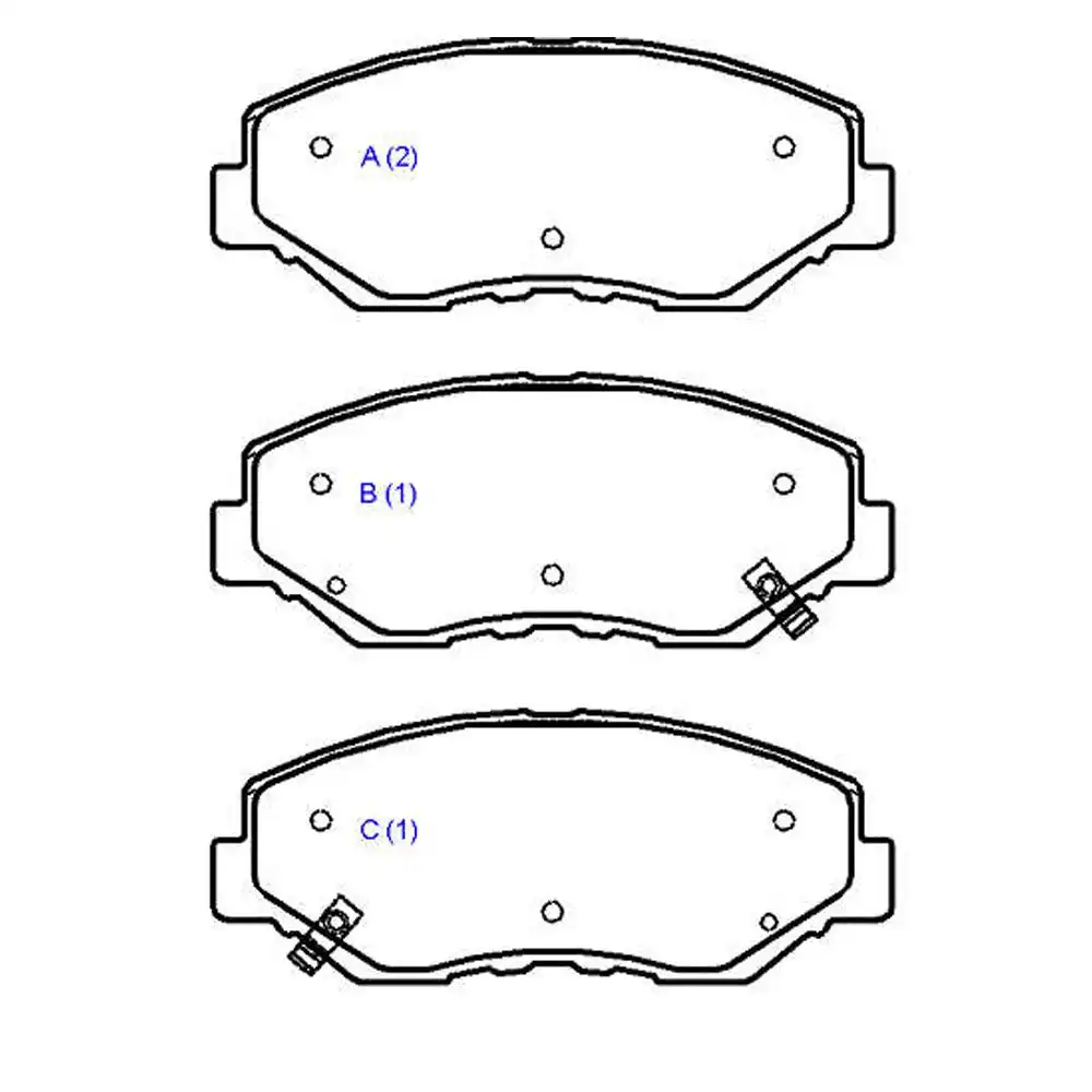 PASTILHA FREIO DIANTEIRA HONDA  ACCORD 1.8 16V 1989 A 1998 S