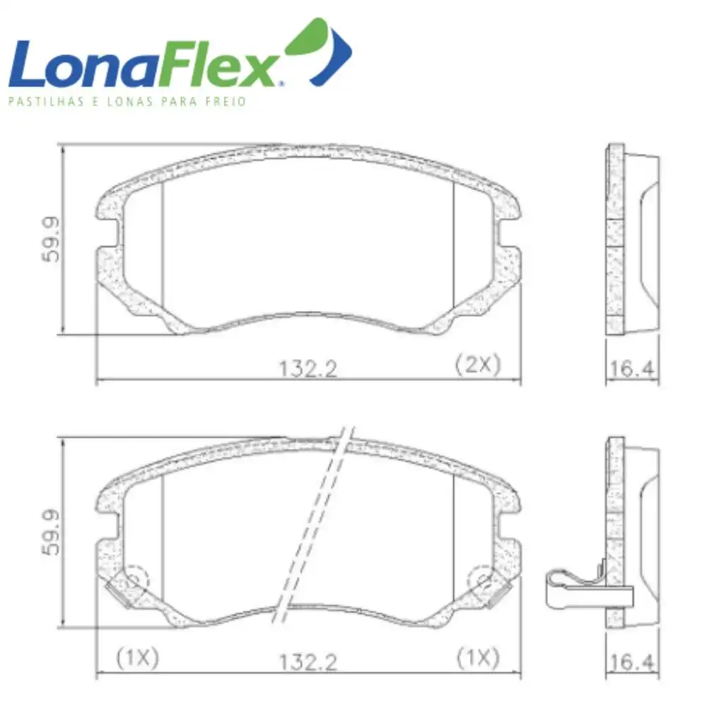 PASTILHA FREIO DIANTEIRA HYUNDAI TUCSON 2.0 2004/