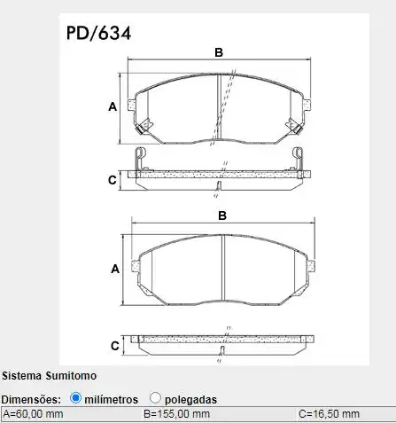 PASTILHA FREIO DIANTEIRA KIA SORENTO 3.5 V6 2.4 2.5 CRDI 200