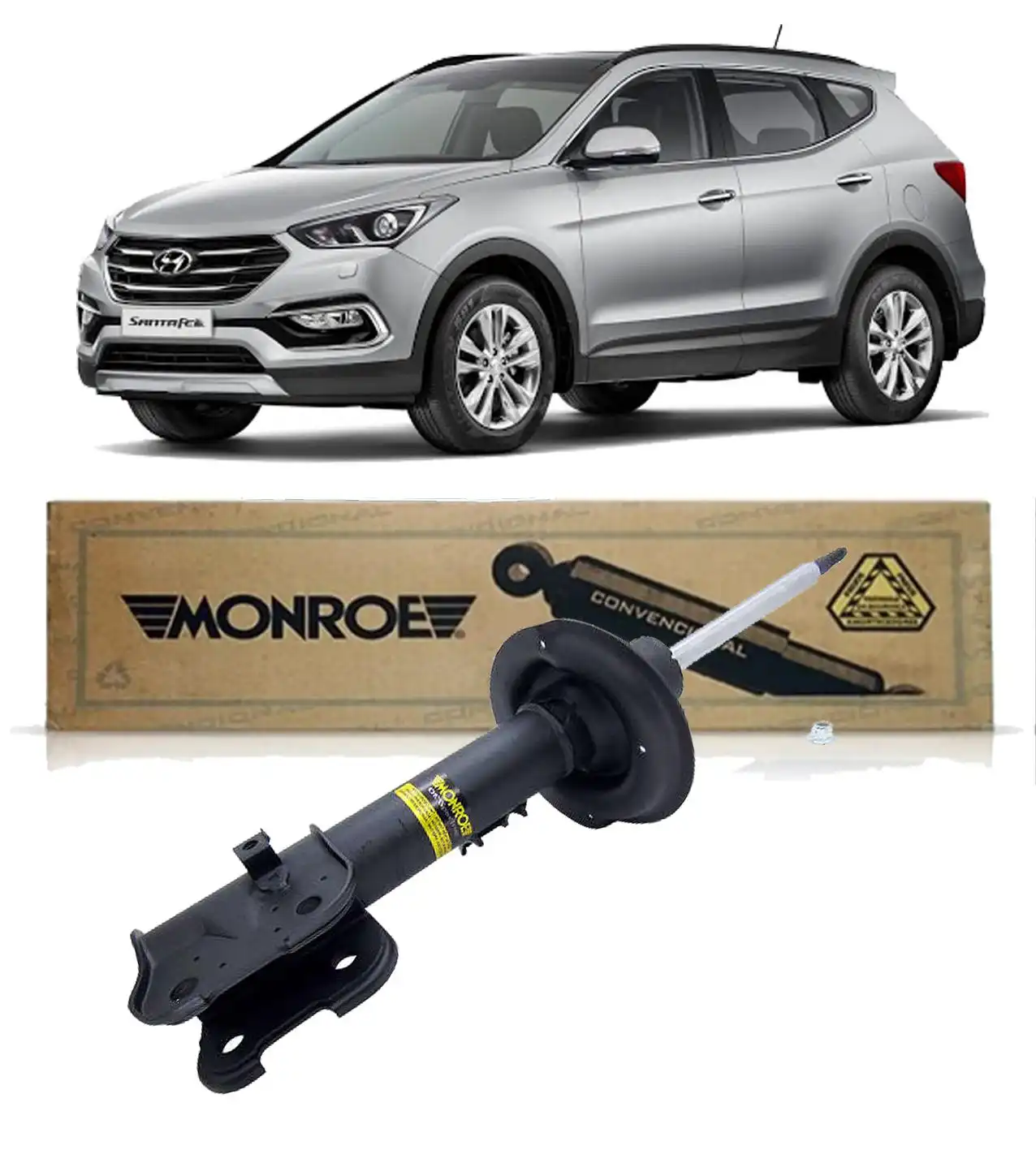 AMORTECEDOR DIANTEIRO HYUNDAI SANTA FE 2013 A 2019 ESQUERDO