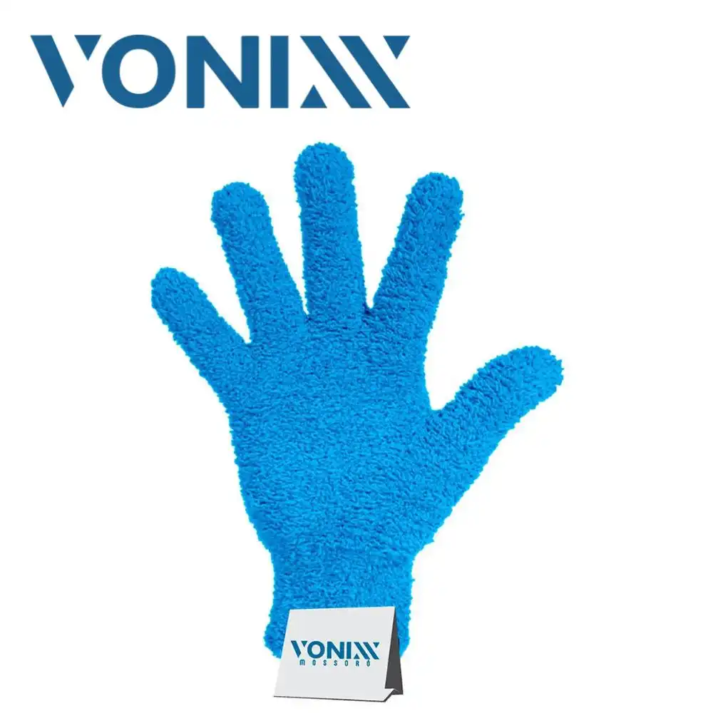 LUVA LAVAR CARRO MICROFIBRA DUPLA ACAO 105GSM VONIXX