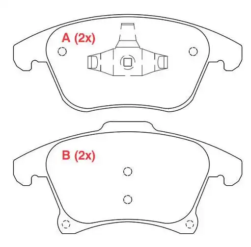 PASTILHA FREIO DIANTEIRA FUSION 2013/