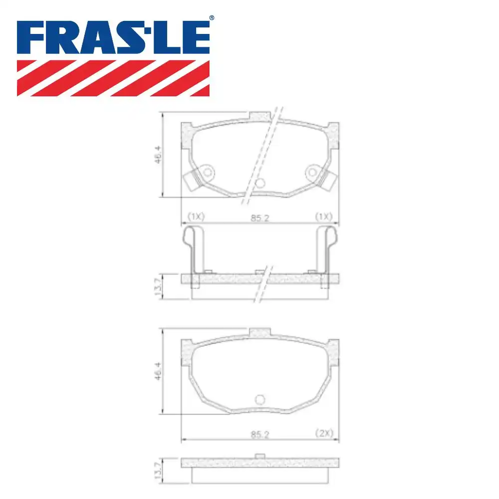 PASTILHA FREIO TRASEIRA KIA CERATO 1.6 16V 2004 A 2009