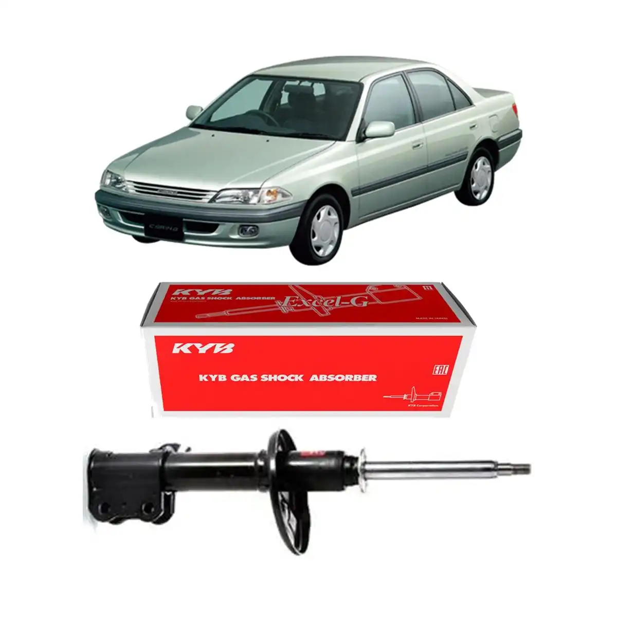 AMORTECEDOR DIANTEIRO TOYOTA CORONA 1993 A 2000 DIREITO