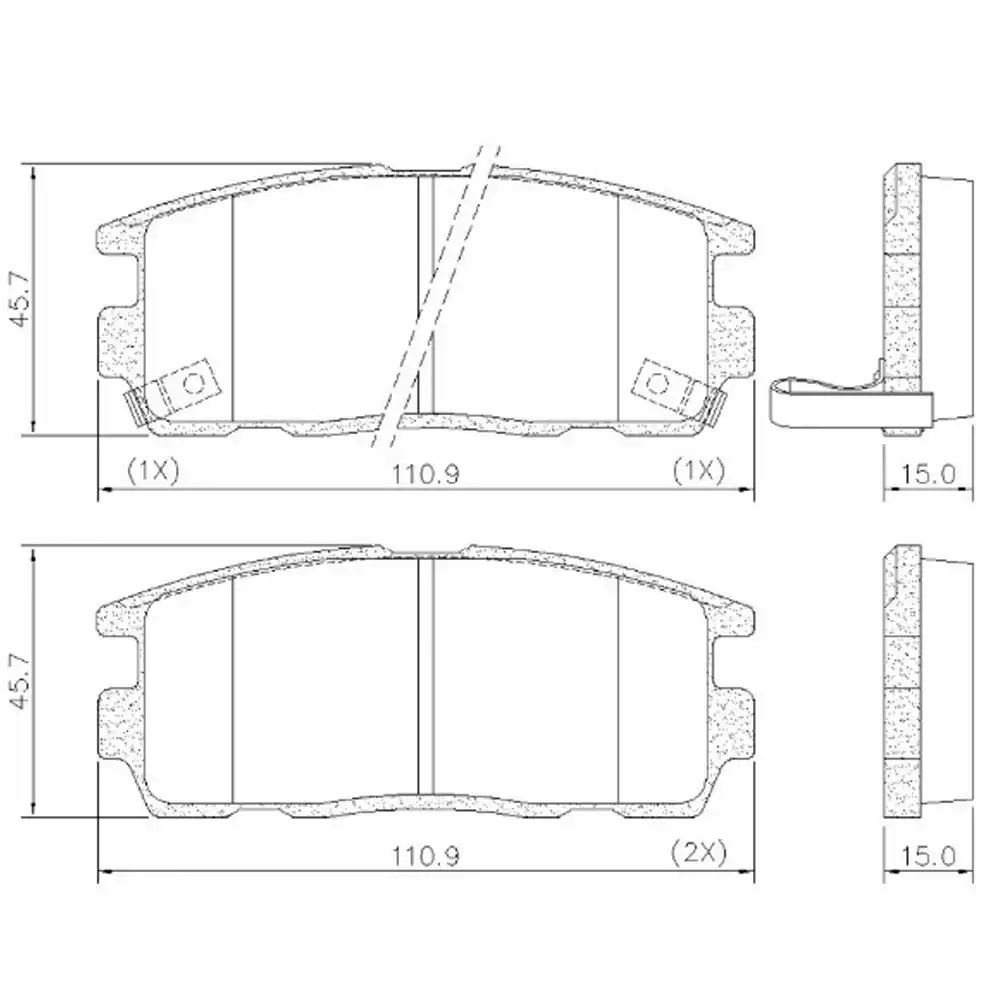 PASTILHA FREIO TRASEIRA CAPTIVA 2.4 16V 2006/