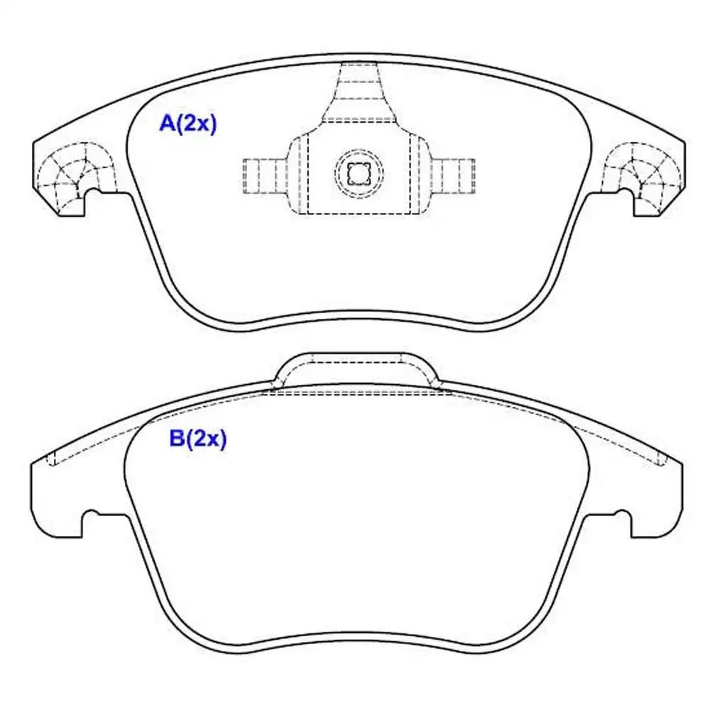 PASTILHA FREIO DIANTEIRA CITROEN C4 2002/