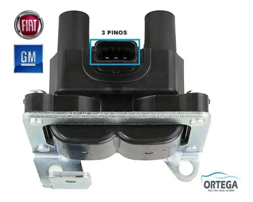 BOBINA INJ ELET FIAT PALIO SIENA 1.8 8V CORSA 1.0 8V