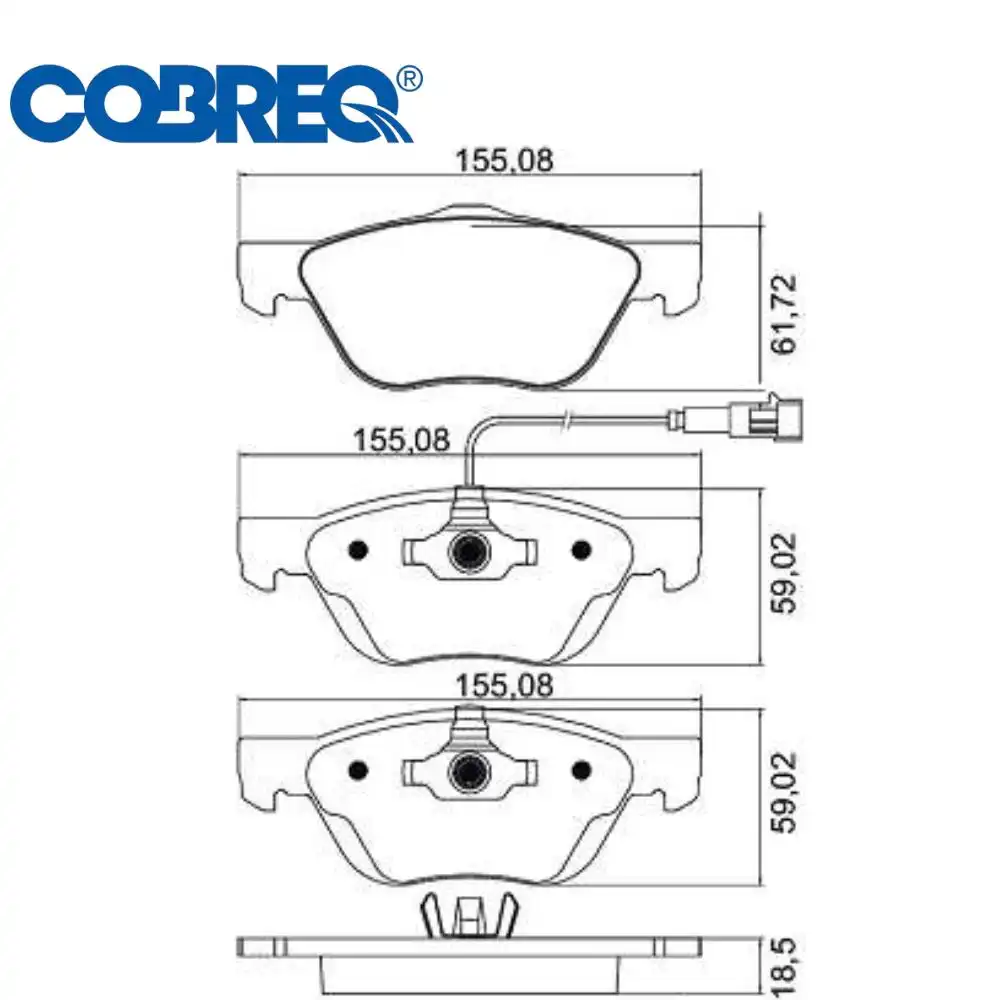 PASTILHA FREIO DIANTEIRA FIAT BRAVO 1.8 16V 2011/ SISTEMA TE
