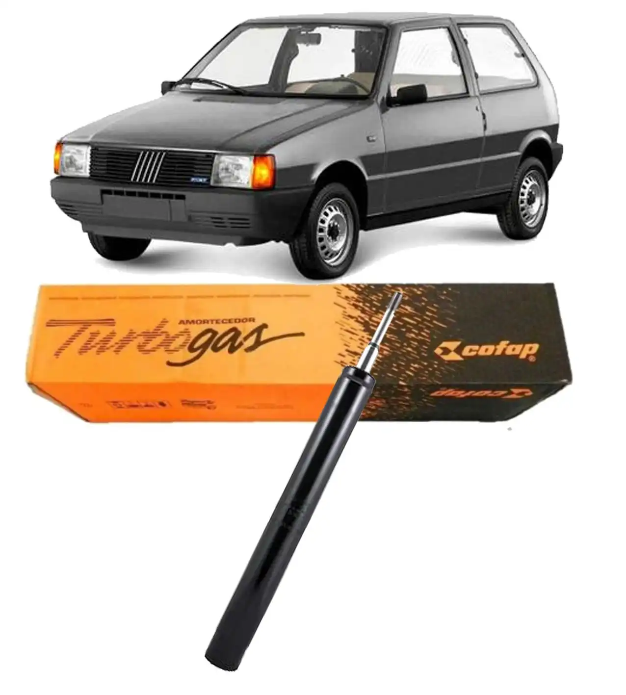 AMORTECEDOR TRASEIRO FIAT UNO 1993 A 1998 CARTUCHO (SUPER)