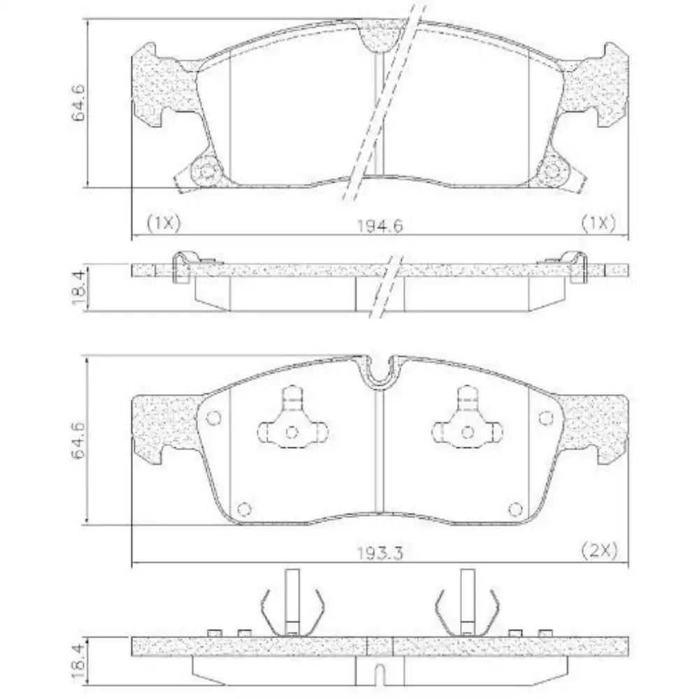 PASTILHA FREIO DIANTEIRA GRAND CHEROKEE 3.6 2011 EM DIANTE