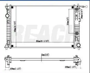RADIADOR FUSION 2.3 3.0 V6 16V 2006 A 2009
