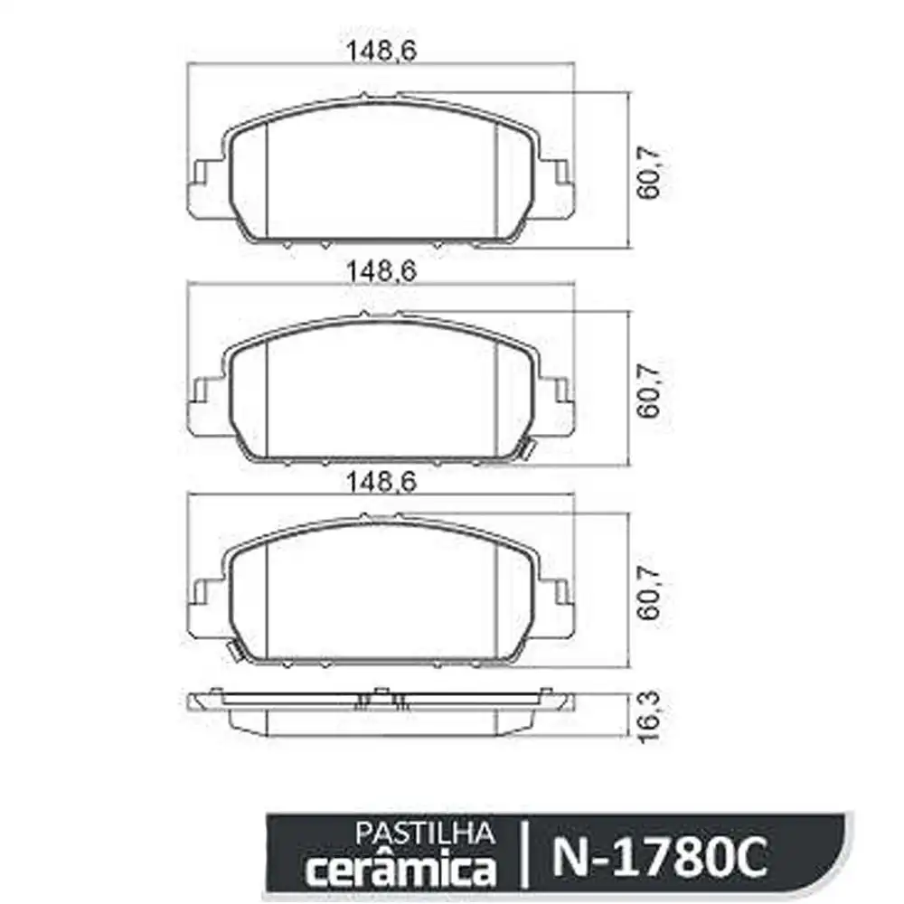 PASTILHA FREIO DIANTEIRA HR-V 1.8 2015 ACIMA CERAMICA